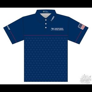 USPS Custom Sublimated DriFit Button up Polo
